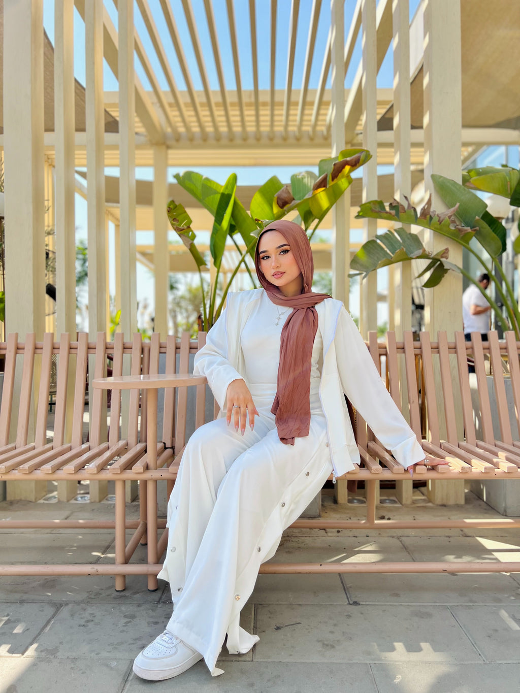 All Buttons Set Sweatshirt Cream