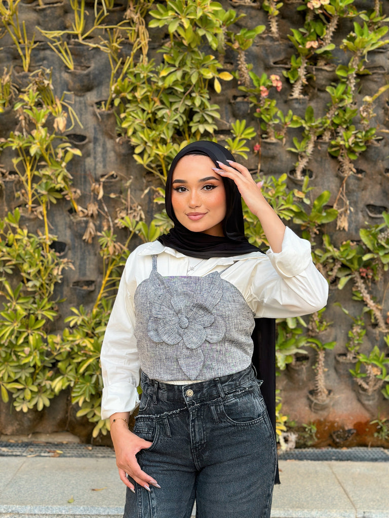 Fiore Top Grey