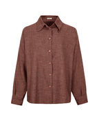 Soft Stripe Linen Set Shirt