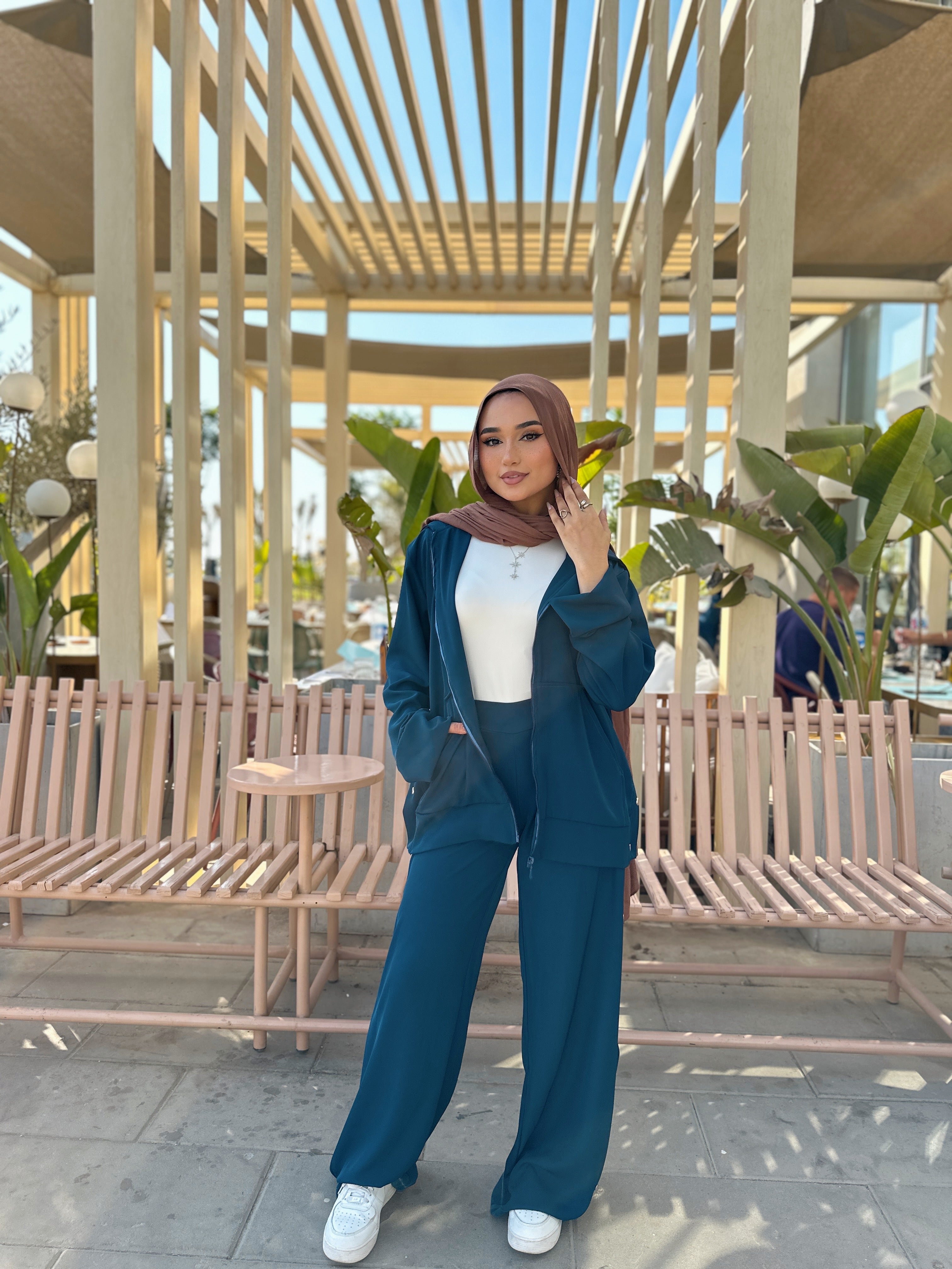 All Buttons Set Pants Navy