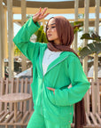 All Buttons Set Sweatshirt Green