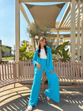 All Buttons Set Pants True Blue