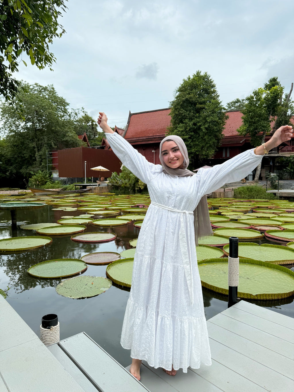 Layered Embroidered Dress
