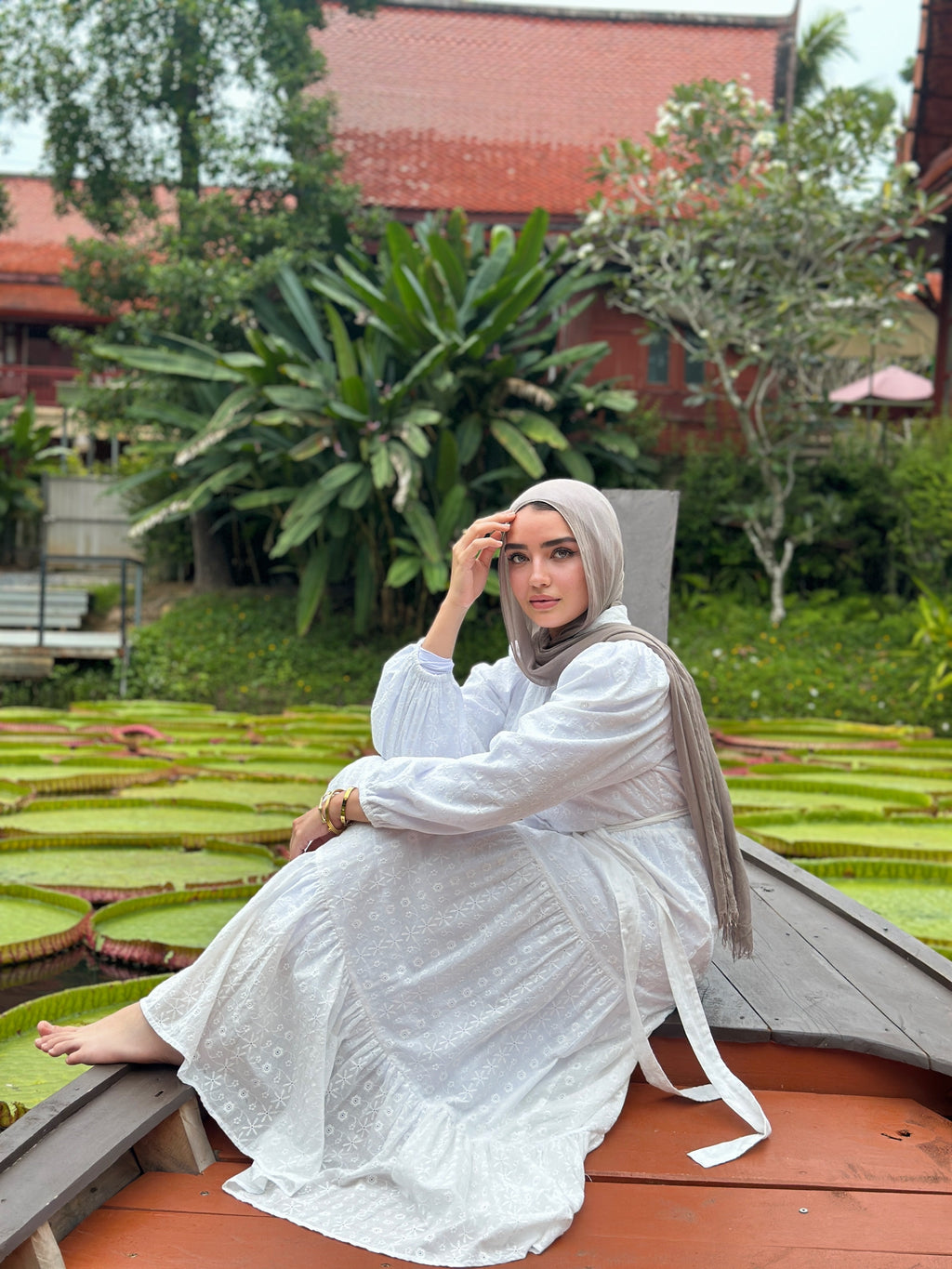 Layered Embroidered Dress