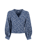 Wrap Floral Blouse