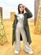 New French Coat Olive