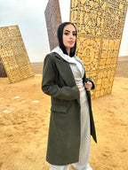 New French Coat Olive