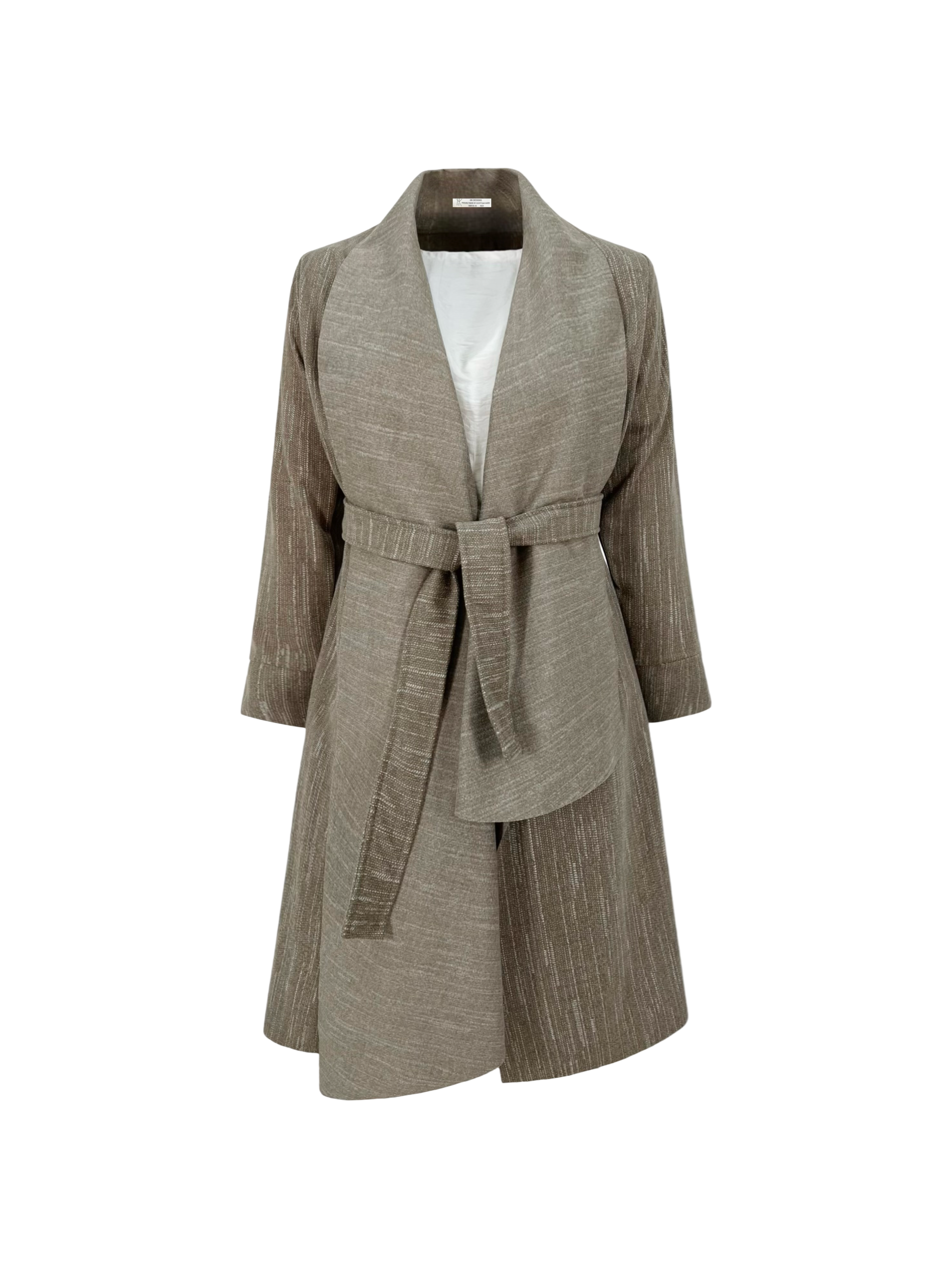 Scratched Foulard Coat