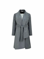 Scratched Foulard Coat
