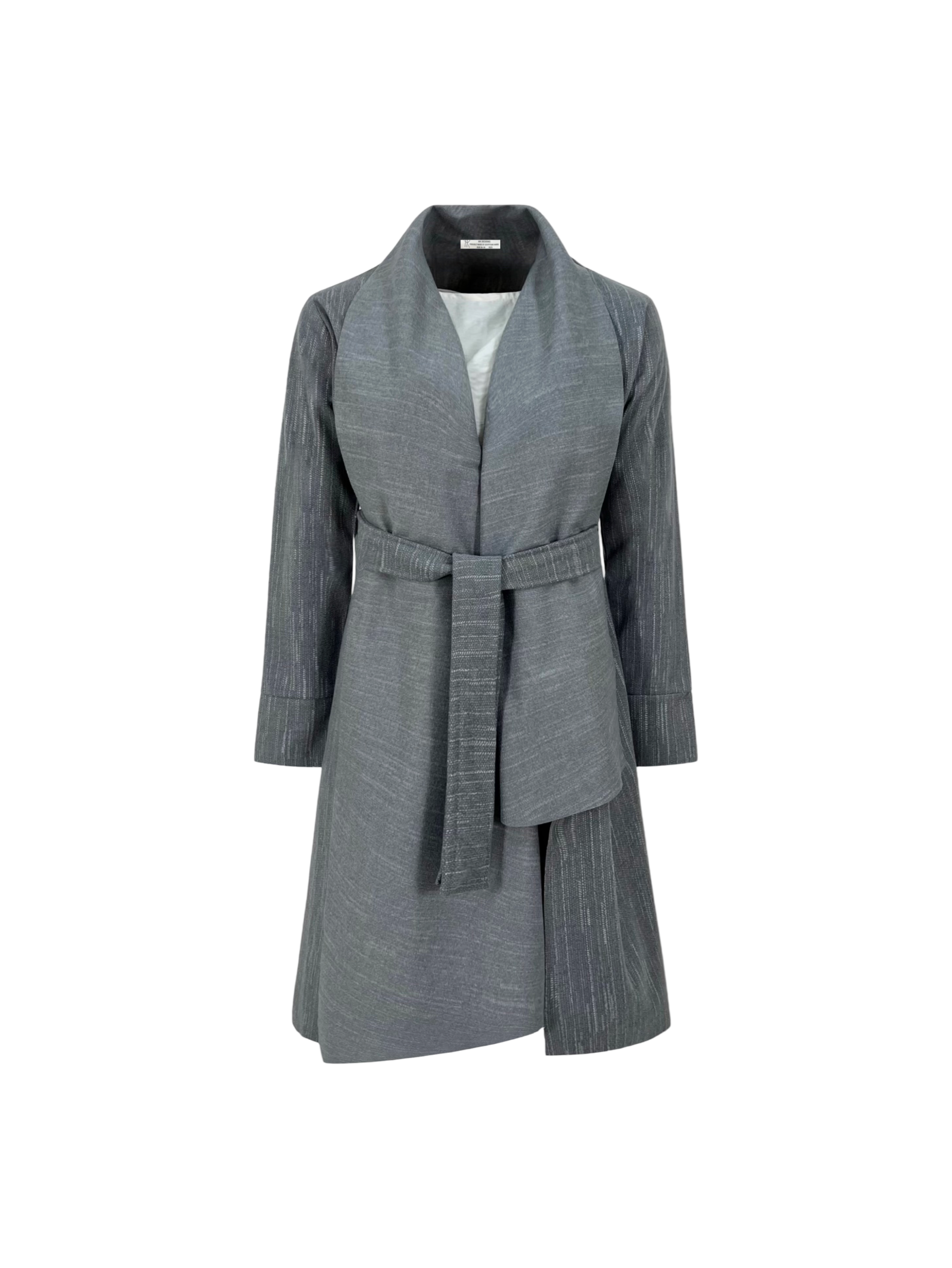 Scratched Foulard Coat