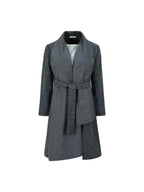 Scratched Foulard Coat