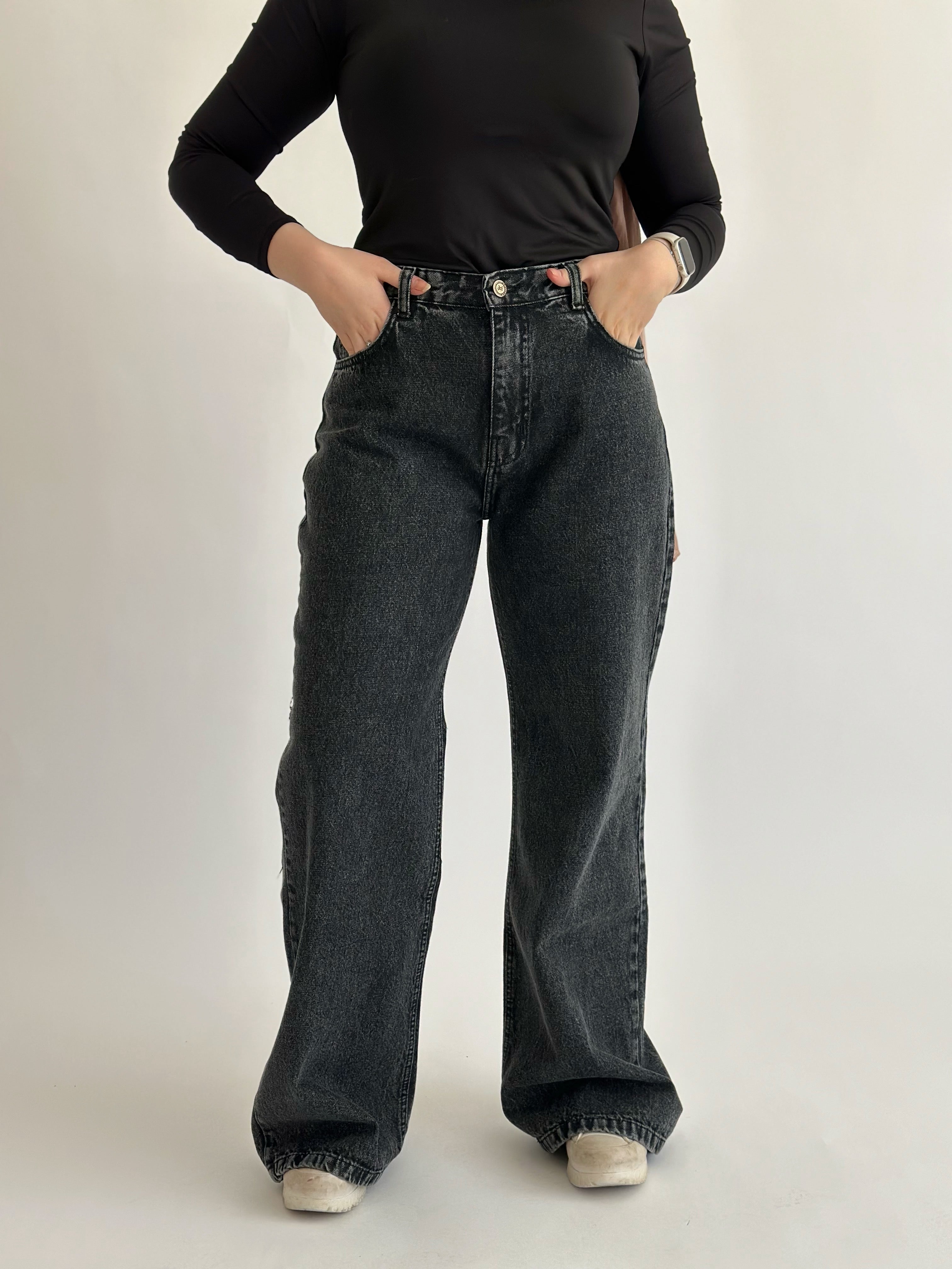 Nishi Basic Wide Denim Pants main image 0