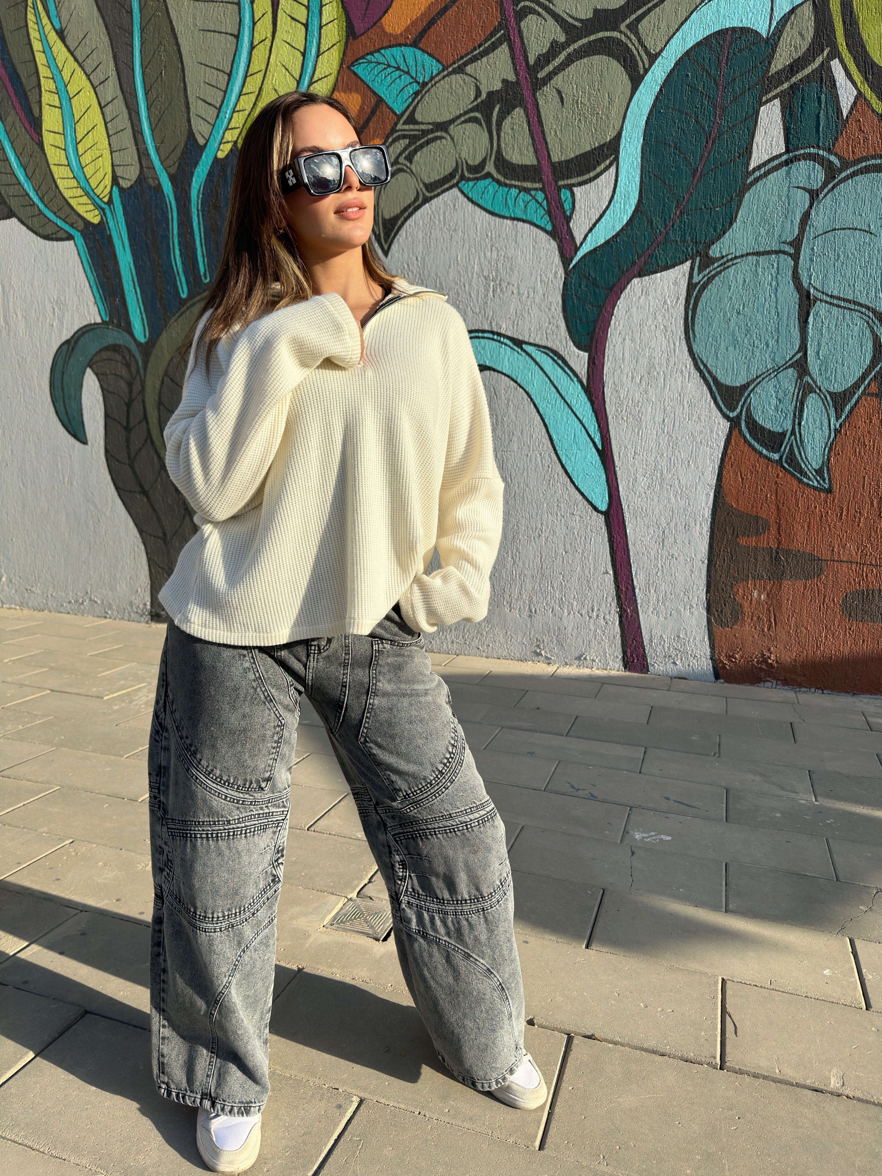 Cerotti Denim Pants Silver Clouds
