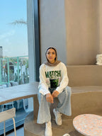 Cream Matcha Long T-Shirt