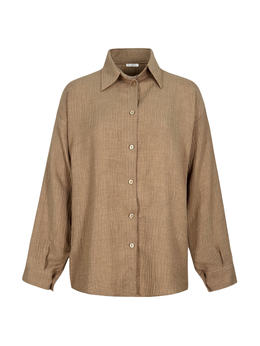 Soft Stripe Linen Set Shirt