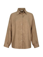 Soft Stripe Linen Set Shirt