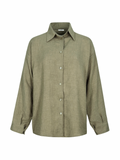 Soft Stripe Linen Set Shirt