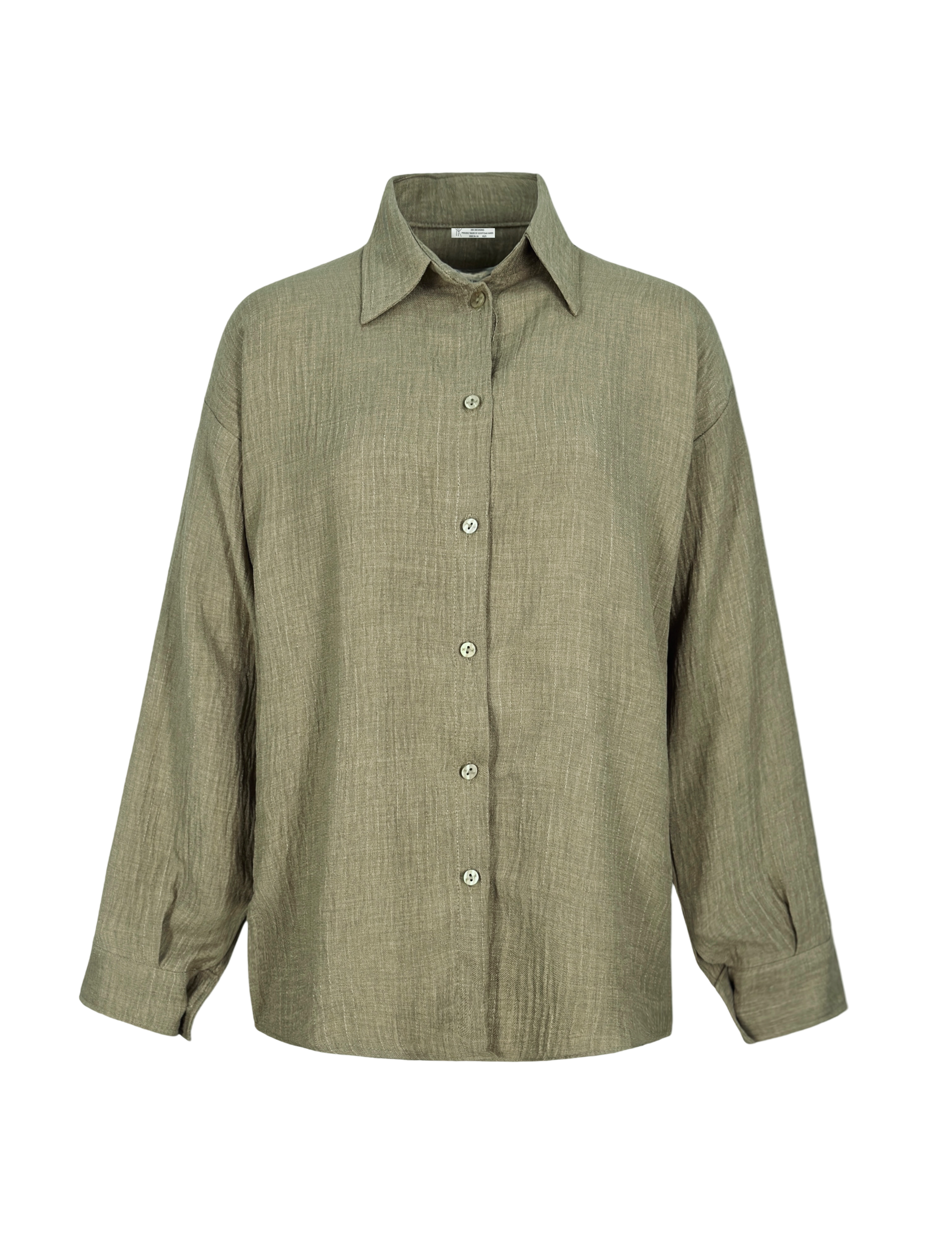 Soft Stripe Linen Set Shirt