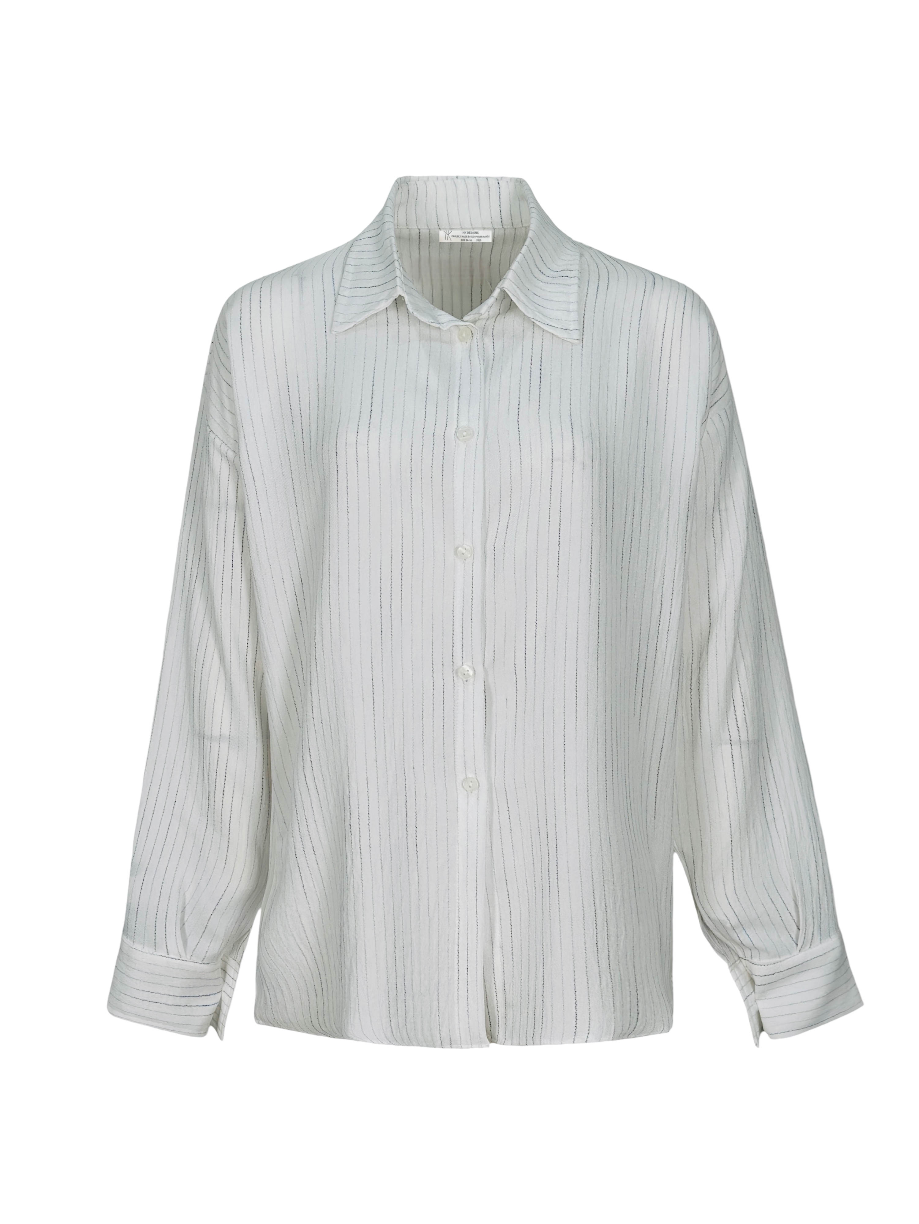 Soft Stripe Linen Set Shirt
