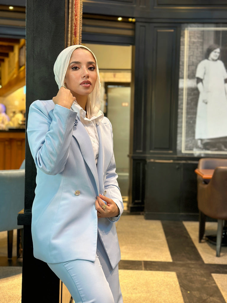 La Vie en Rose Suit Blazer Baby Blue