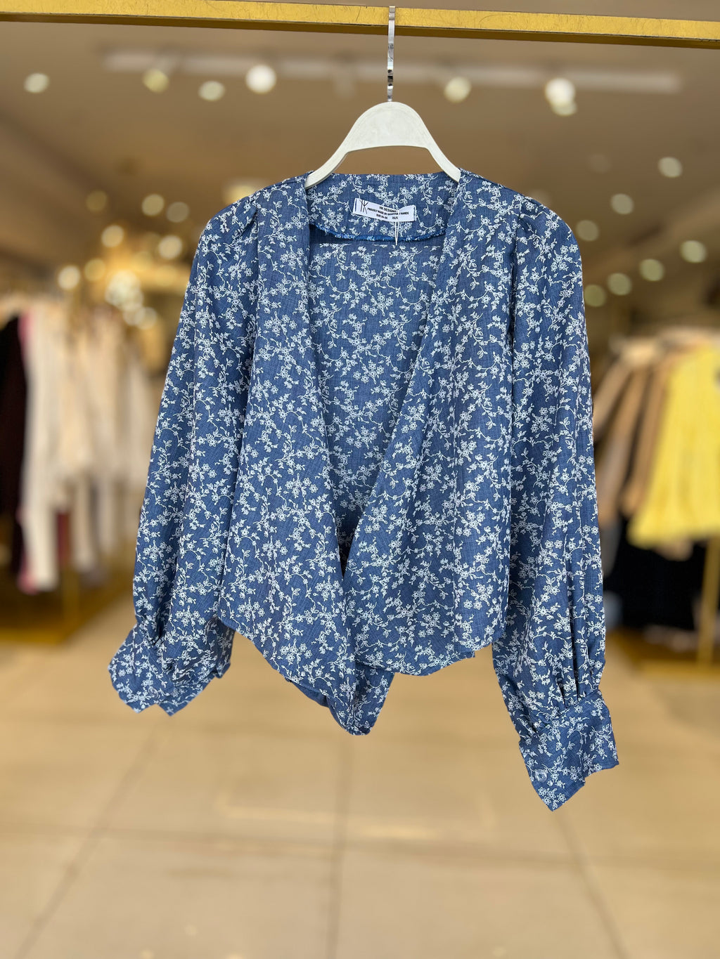 Wrap Floral Blouse