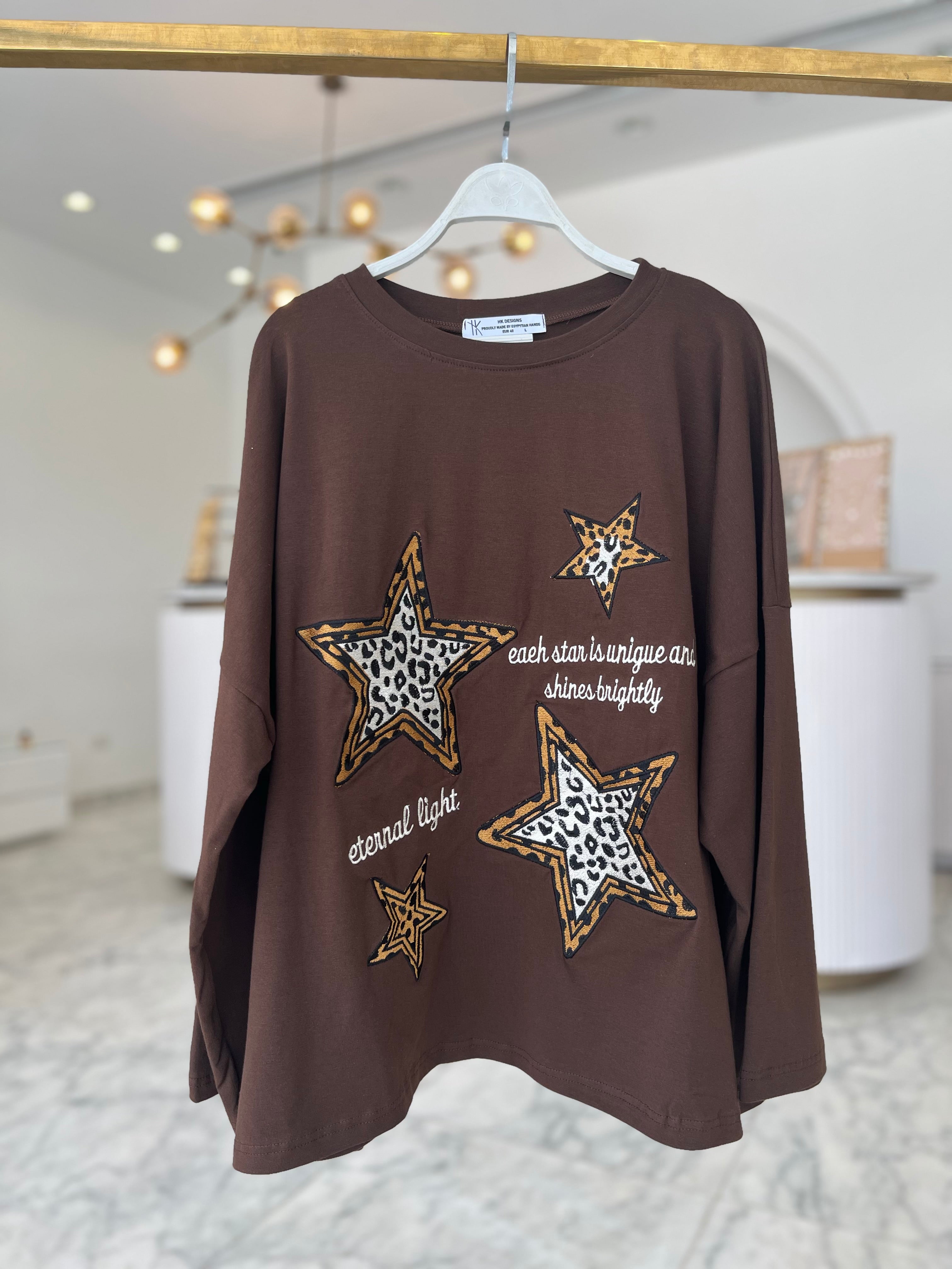 Embroidered Leo T-Shirt
