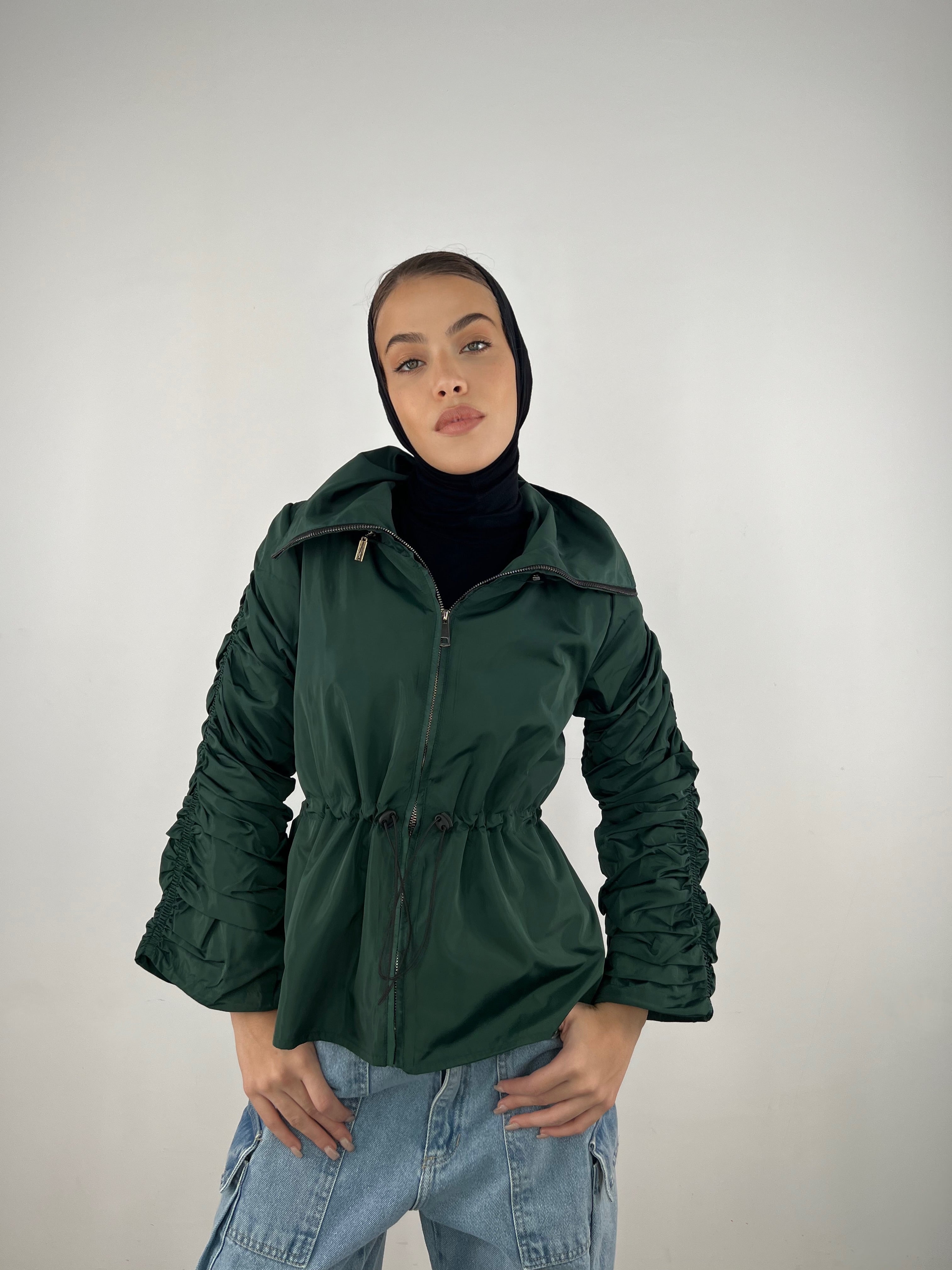 Heavy Light Gatherings Jacket Forest Green