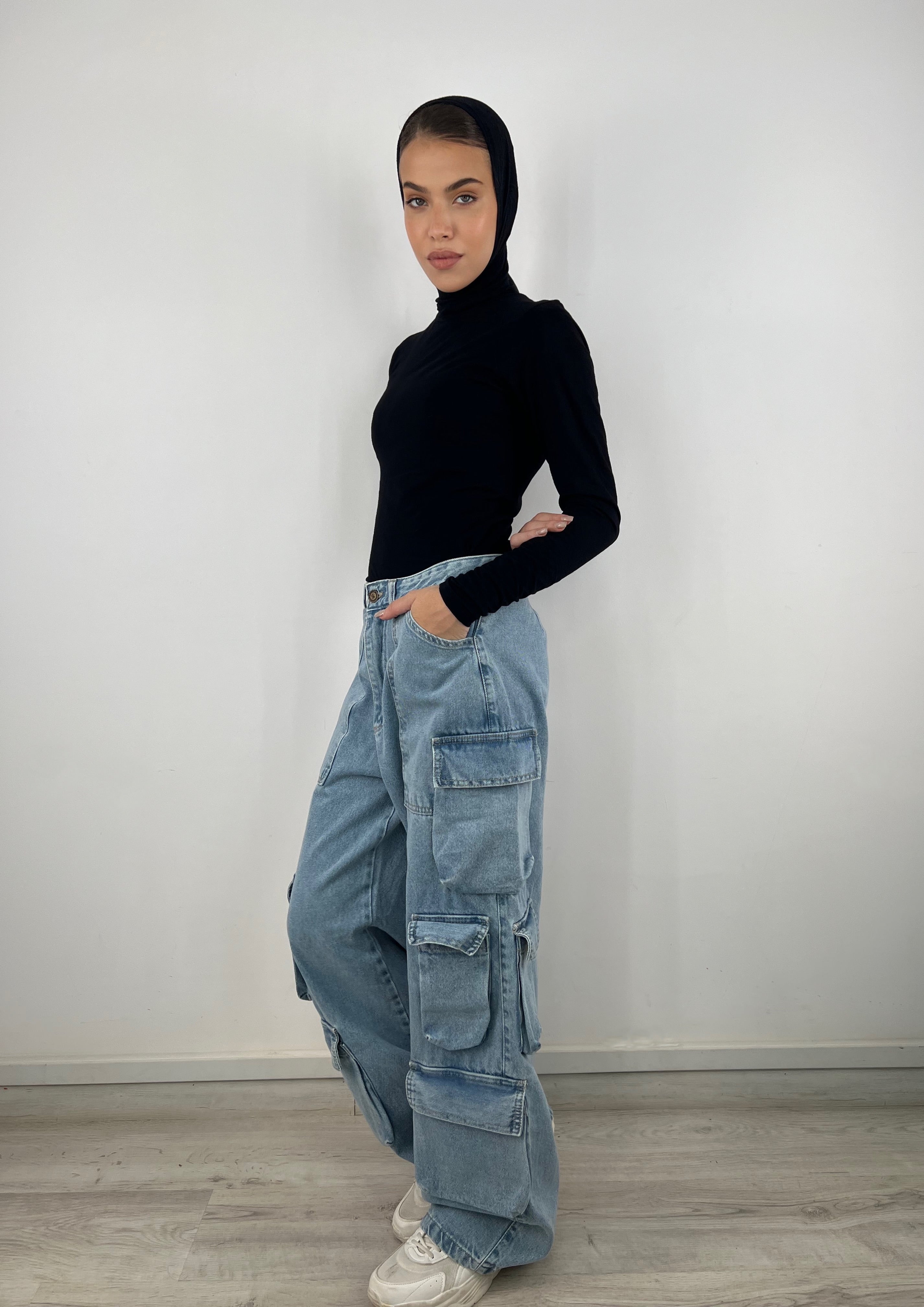 All Pockets Cargo Jeans Ice