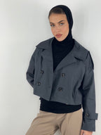 All in Trench Set Dark Grey