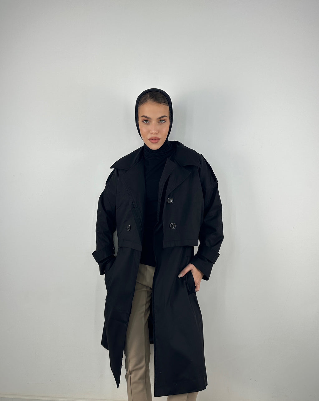 All In The Trench Set Black