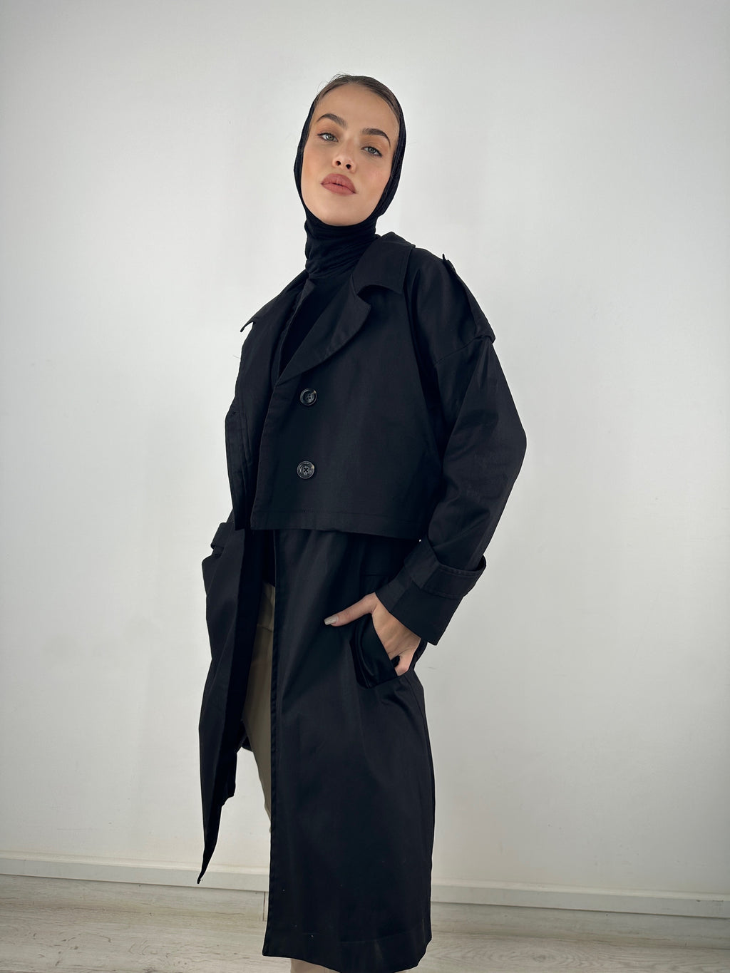All In The Trench Set Black