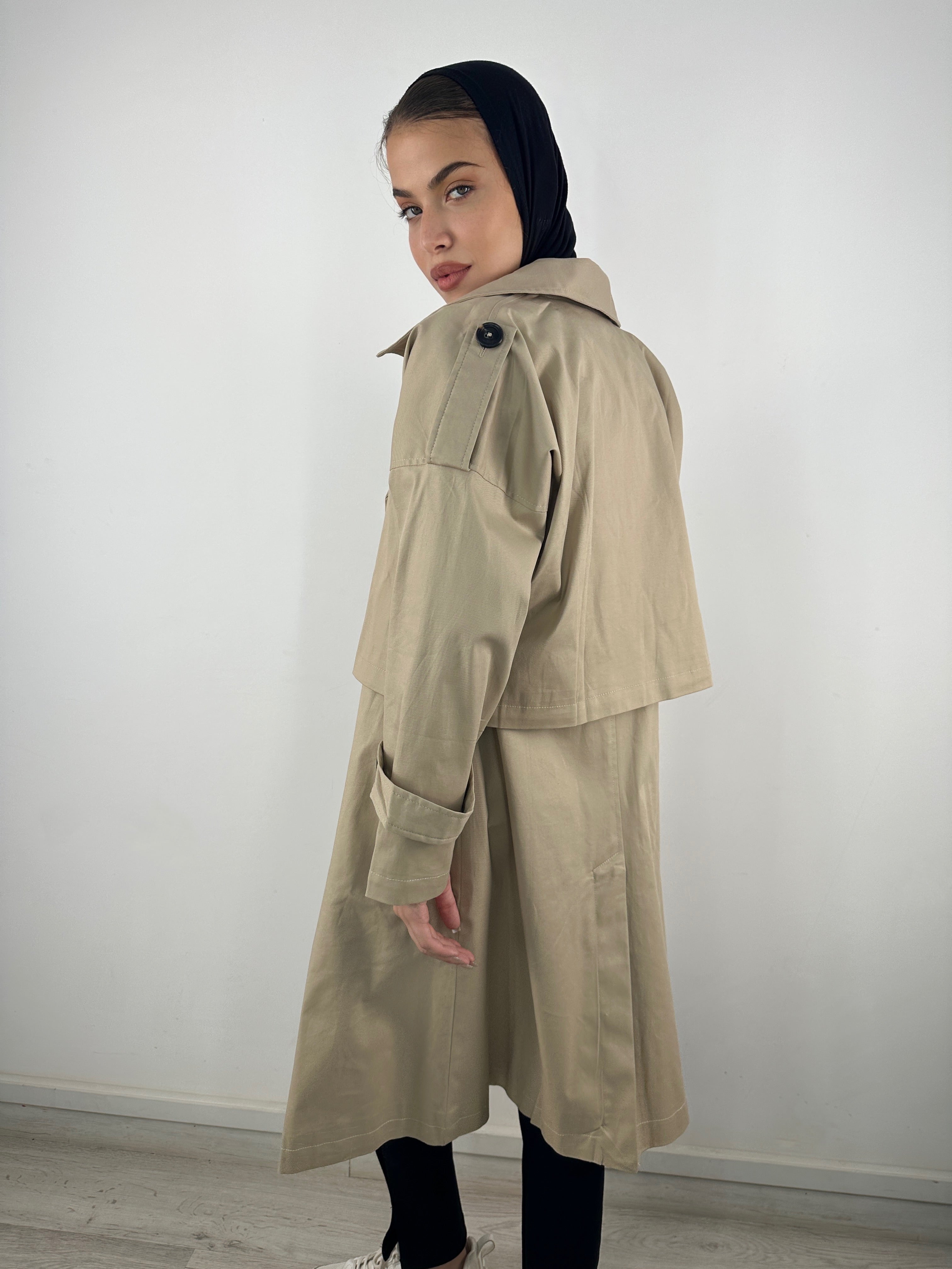 All In Trench Set Beige