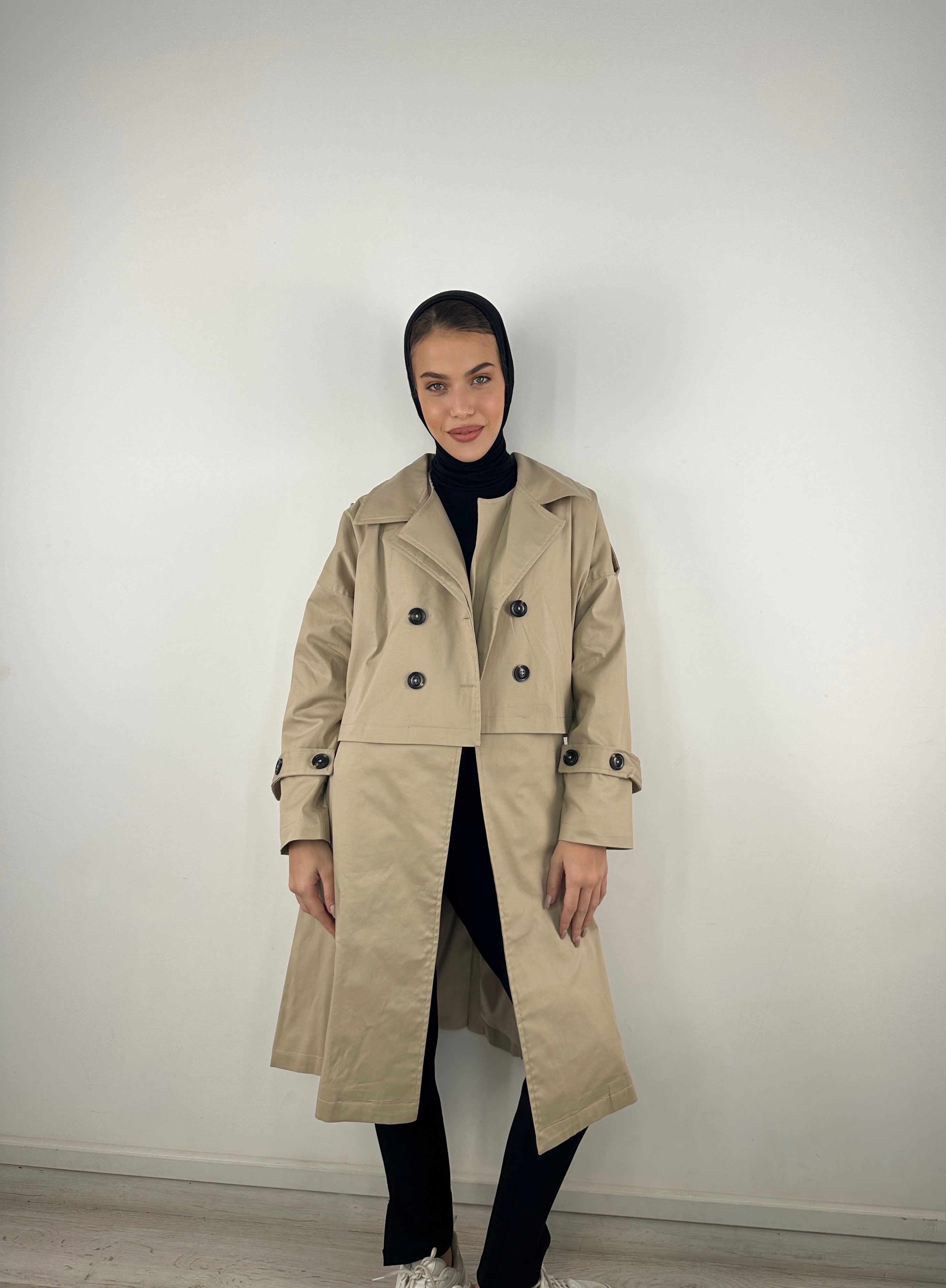 All In Trench Set Beige