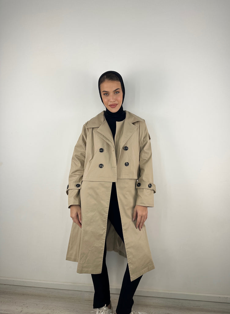 All In Trench Set Beige