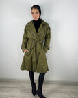 All in Trench Set Olive