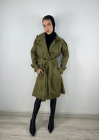 All in Trench Set Olive