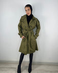 All in Trench Set Olive