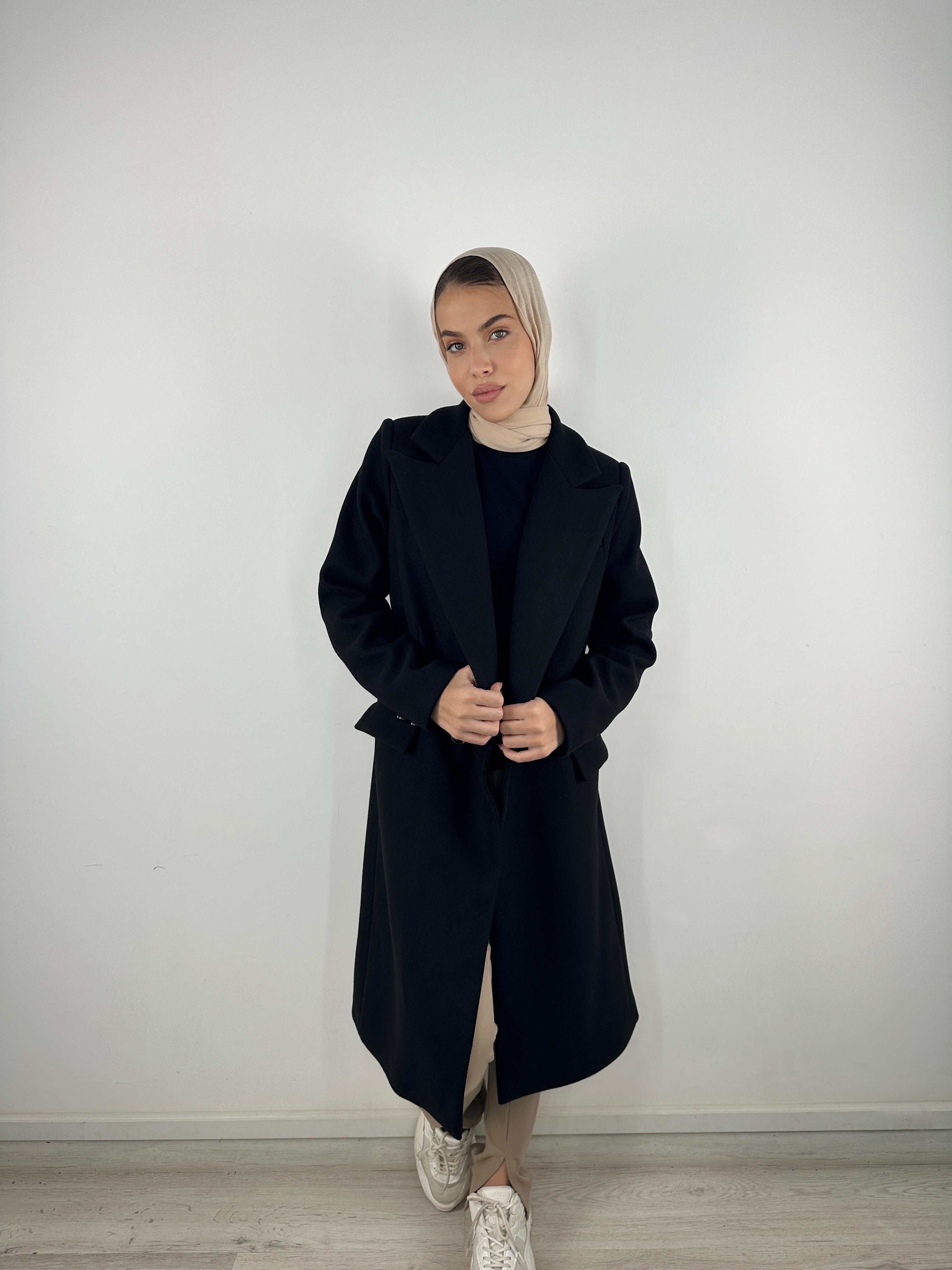 New French Coat Black