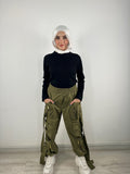 Pockets And Straps Joggers Olive