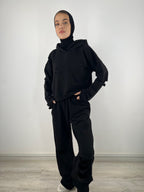 Cutout Pants Black