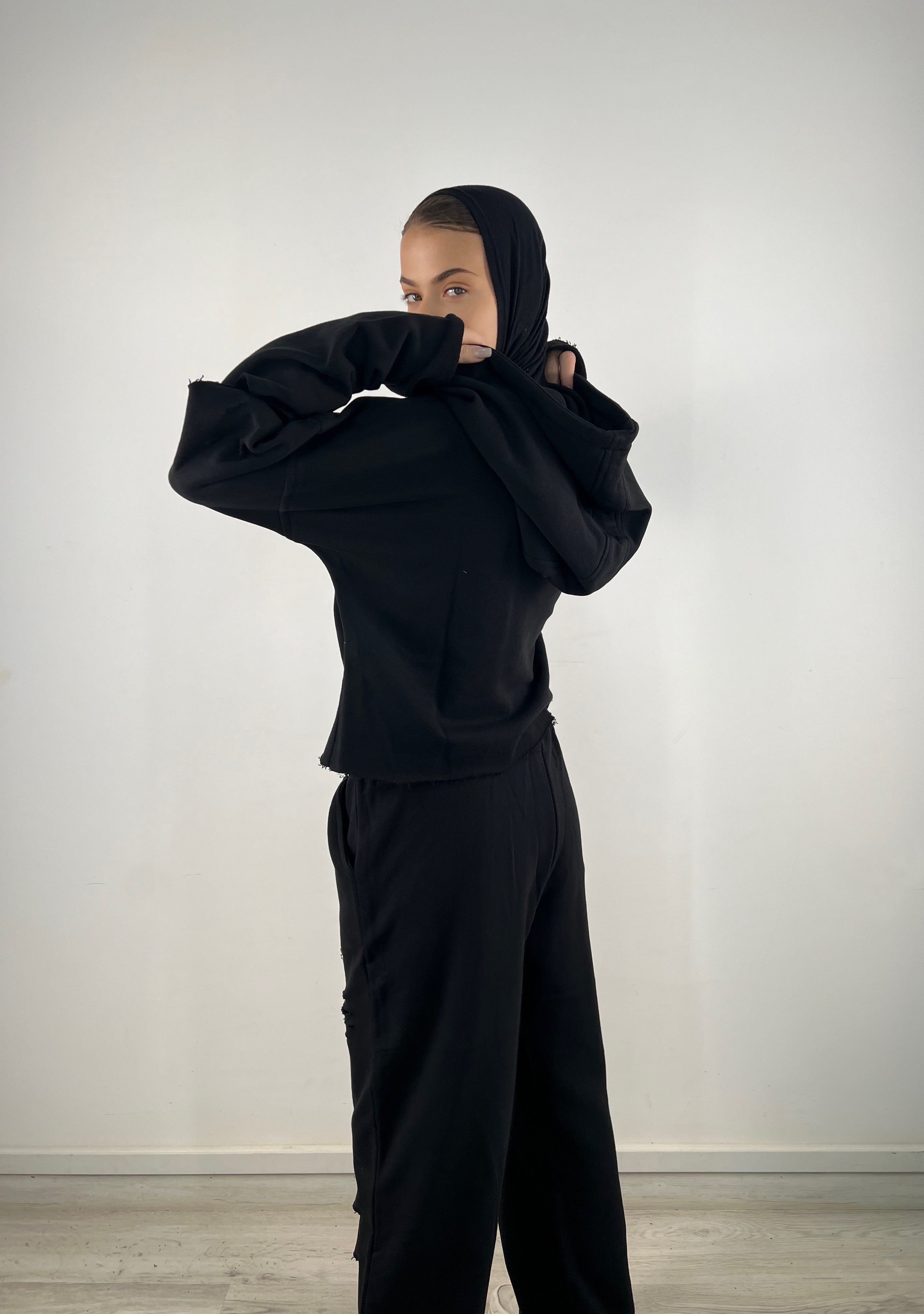Cutout Pants Black