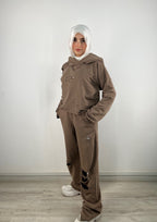 Cutout Pants Mocha