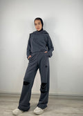Cutout Pants Charcoal