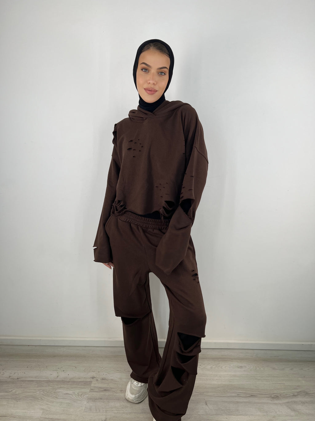 Cutout Pants Choco