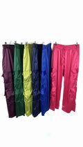 Silky Cargo Pants Royal Blue