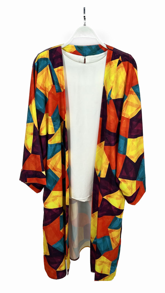 Tri Color Kimono