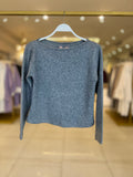 Basic Cropped Knit Top Grey