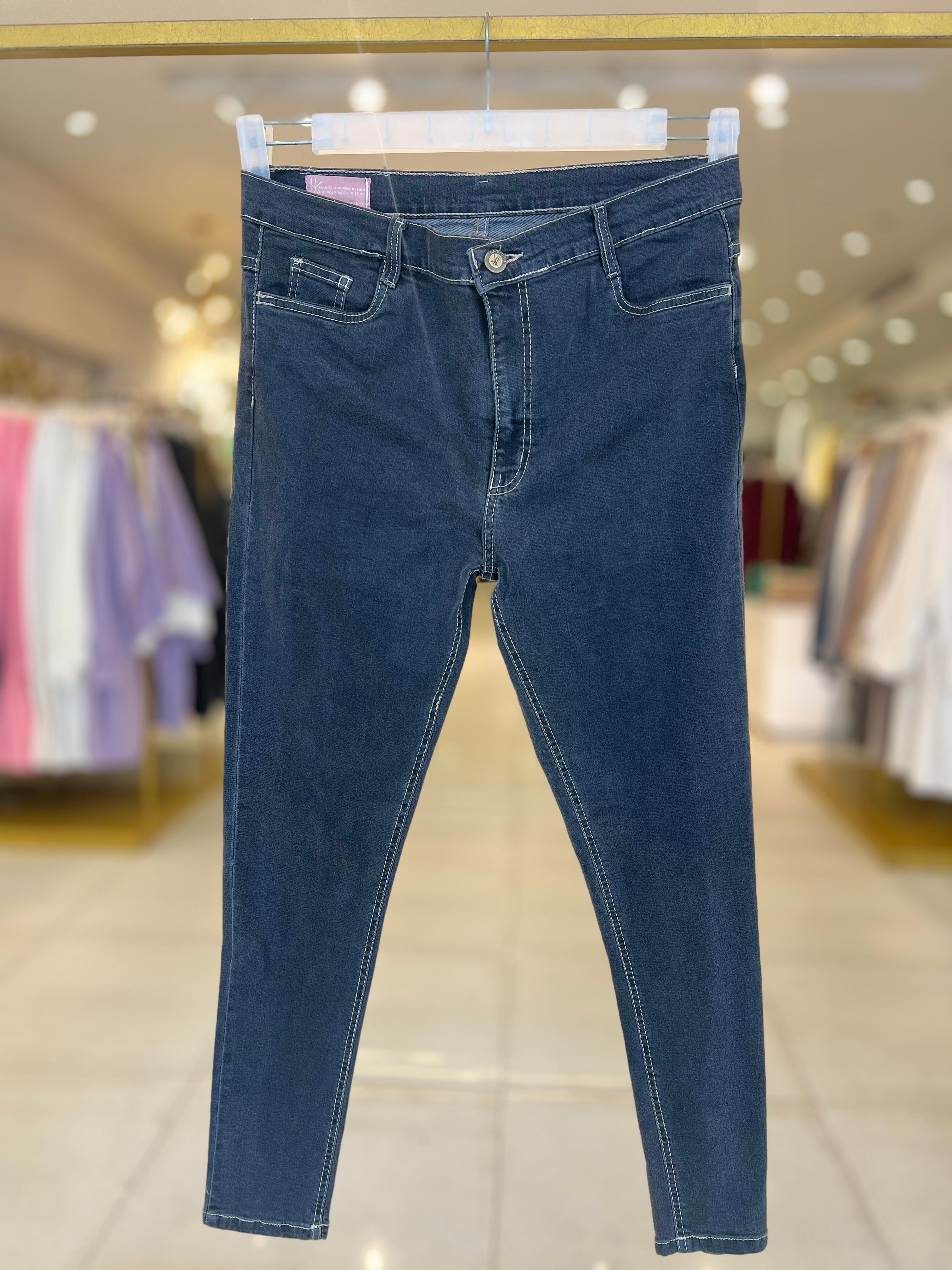 Skinny Pants Jeans Grayish Black