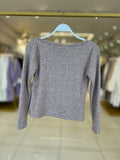 Basic Cropped Knit Top Mocha