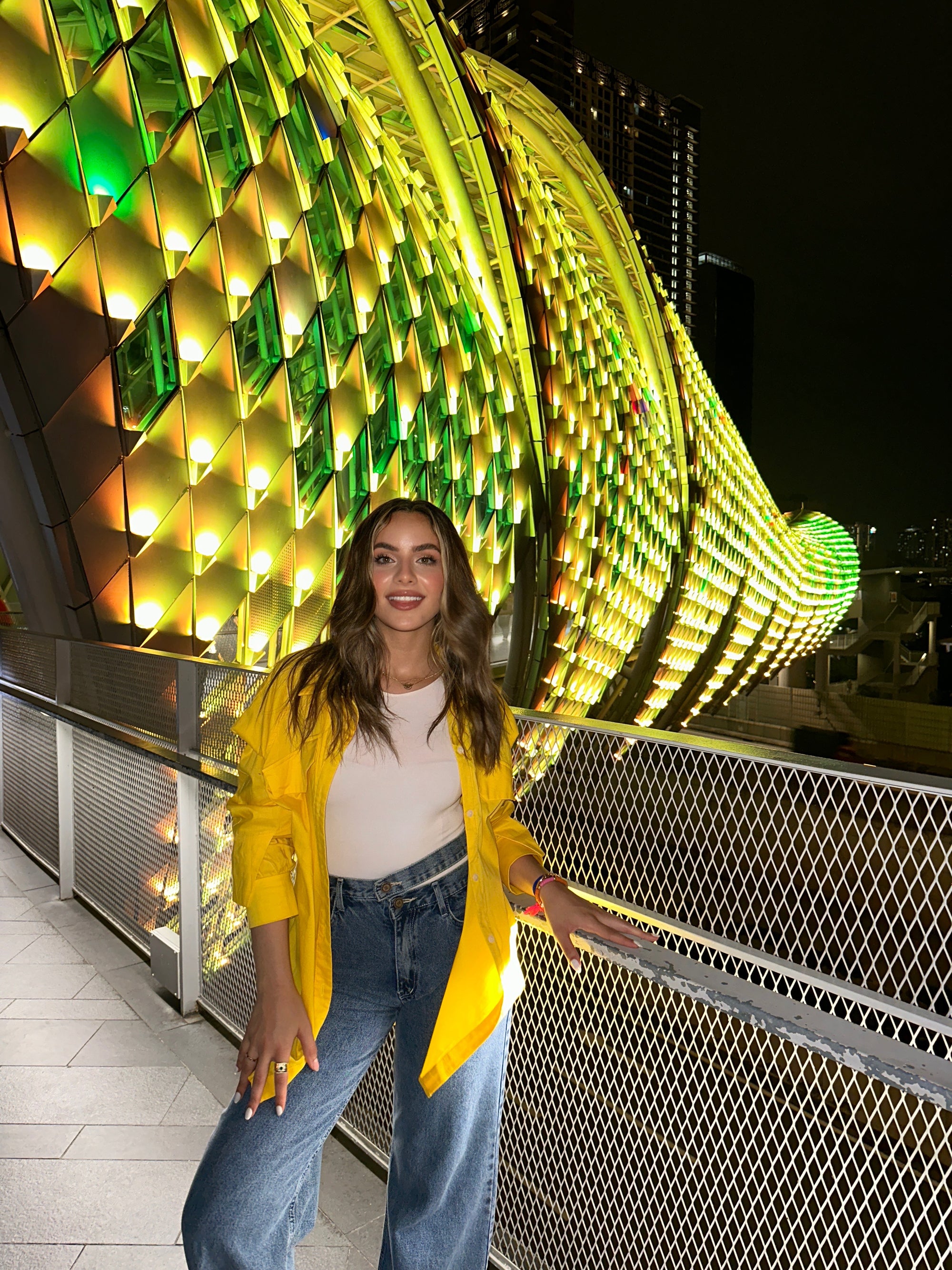 Basic Pocketed Shirt Yellow